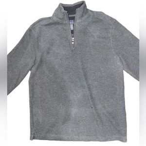 JOE Joseph Abboud 1/4-zip Gray Sweater Modern Fit